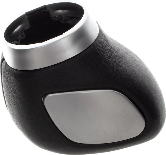 Chevrolet Cruze 08-15 Gear Shift Knob Black Eco-leather + Silver 6 Speeds