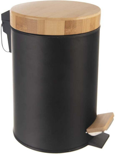 Orion Metallic Bathroom Bin 3l Black
