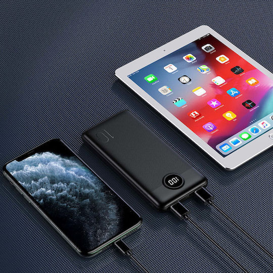 Veger L10 Power Bank 10000mAh με Θύρα USB-A και Θύρα USB-C Μαύρο