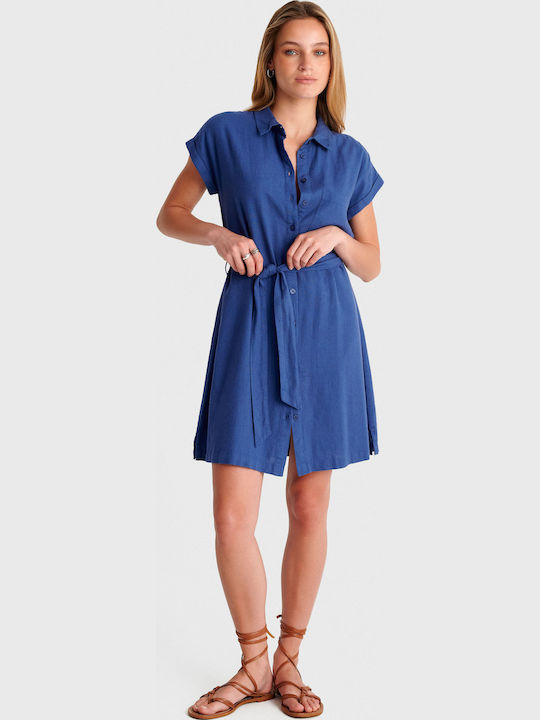 Summer Mini Dress Blue 8923514-Blue