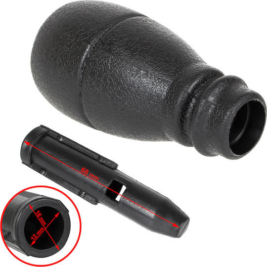 Peugeot Partner I 96-07 Gear Shift Knob Chrome 5 Speeds + Adapter Shift Lever Knob Extension 2 Pcs Set