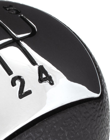 Renault Clio Ii 01-08 Gear Shift Knob Chrome + Black Pattern