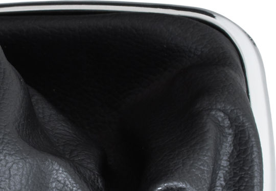 Vw Golf Iv 97-03 Silber Auto Schaltknopf + Gaiter Chromrahmen 6-Gang 12mm Loch