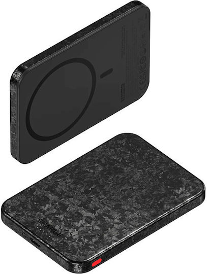Sharge CarbonMag MagSafe Външна Батерия 5000mAh 20W Power Delivery Сива