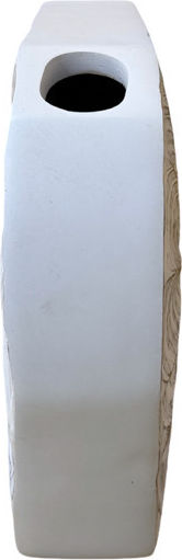 Espiel Dekorative Vase Aus Polyurethan Weiß 17x5.5xH29.5cm