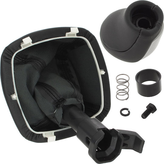 Mercedes Vito V-class W447 2014 Gear Shift Knob Black + Silver + Black Boot White Frame 6-speed Pattern