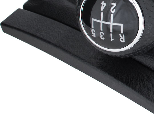 Sitz Ibiza III 02-09 Schwarzer Auto Schaltknopf + Gaiter Rahmen 5 Gänge