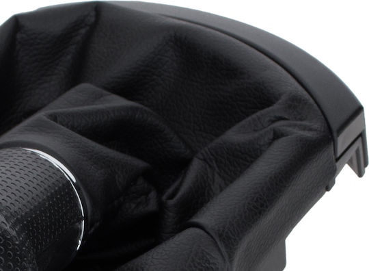 Seat Ibiza Iii 02-09 Black Gear Shift Knob + Gaiter Frame 5 Speeds