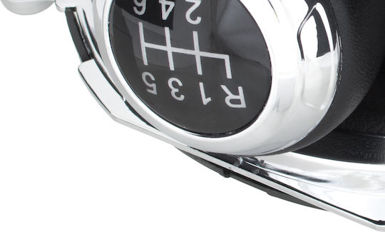 Audi TT 8J 06-14 Schwarzer Chrom Schaltknopf + Schwarze Gamaschen Chromrahmen 6 Gänge