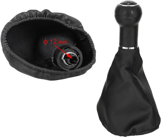 Seat Toledo Ii 98-06 Black Gear Shift Knob + 6-speed Gasket