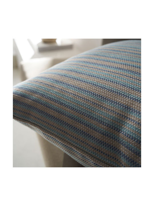 Gofis Home Nymeria Decorative Pillow Case in 100% Cotton Jean Blue 50x50cm