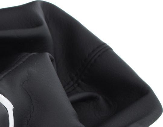 Seat Leon Iii 12-17 Black Eco Leather Gear Shift Knob + Gaiter Frame 6 Gears