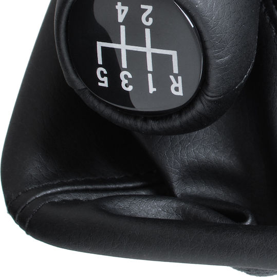 BMW 7 E32 85-94 Auto Schaltknopf Schwarz Eco-Leder + Schwarzer Schalthebel 5-Gang Rahmen
