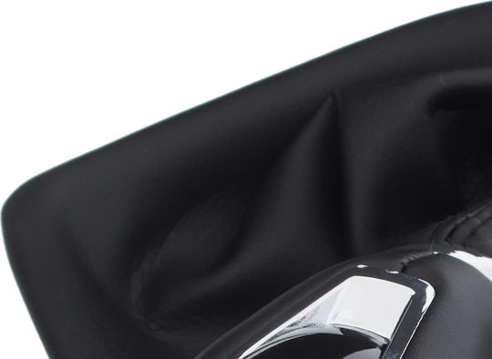 Seat Leon Iii 12-17 Black Eco Leather Gear Shift Knob + Gaiter Frame 6 Gears