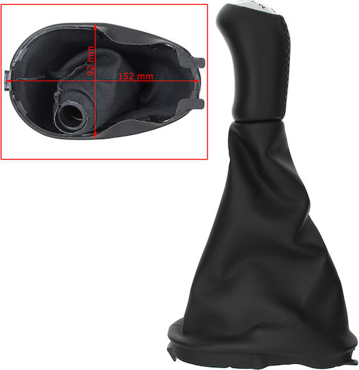 Renault Clio Ii 2001 Gear Shift Knob Eco Leather + 5-speed Gaiters