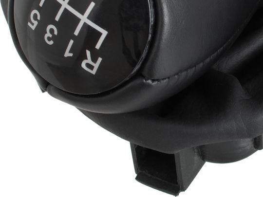 Seat Leon I 99-06 Black Gear Shift Knob + Gaiter Frame 6 Speeds