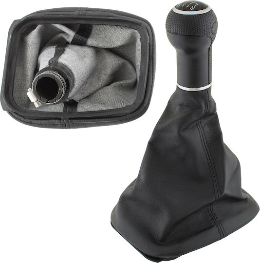 VW Golf IV 98-05 Mâner Schimbător Viteze Negru 6 Viteze + Orificiu 23 Mm Manșon