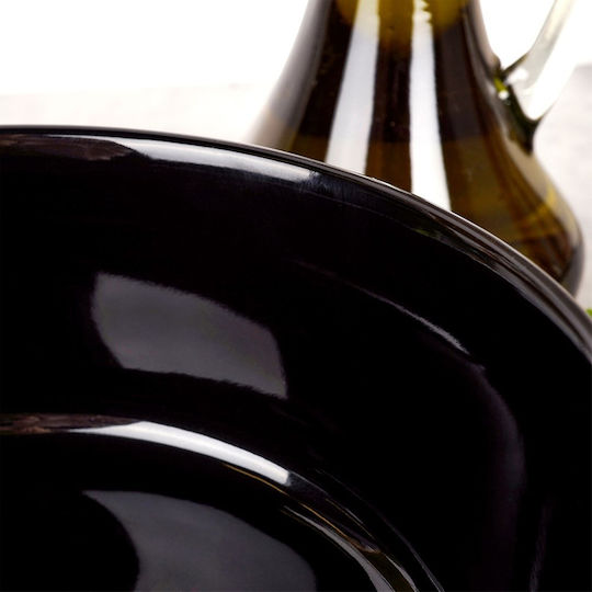 Siaki Collection Bol Servire Înghețată Rotund Ceramic Negru cu Diametru 9 cm