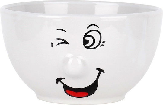 Siaki Collection Round White Ceramic Serving Bowls Diameter 13.5cm 6 Pieces