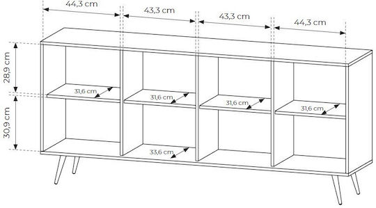 Буфет Amaro от Дърво и Метал L_AMARO_К183 Орех 183x83x40см