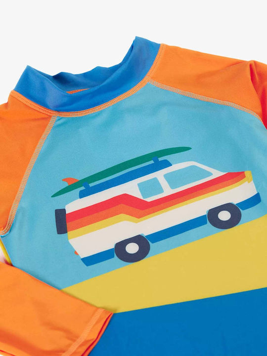 Frugi Παιδικό Μαγιό Μπλούζα με Μακρύ Μανίκι Γαλάζια