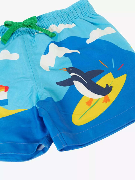 Frugi Kids Swimwear Swim Shorts Blue Skies Beach SHS208 2-3Y