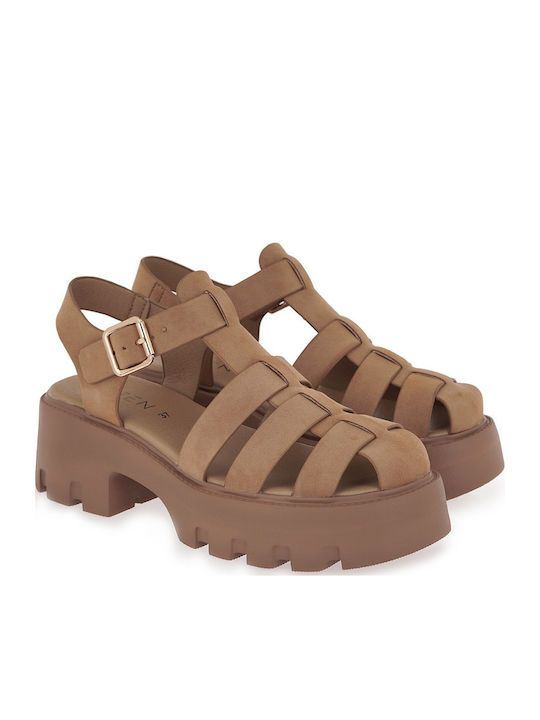 Seven Leather Sandals Brown