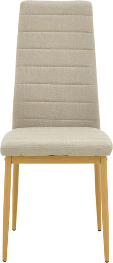 Parker Стол За Трапезария с Текстилна Обшивка Бежов 39.5x48x95см