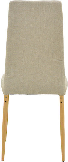 Parker Стол За Трапезария с Текстилна Обшивка Бежов 39.5x48x95см
