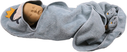 SteweHome SteweHome Baby-Badetuch mit Kapuzen Ecru 100x75cm