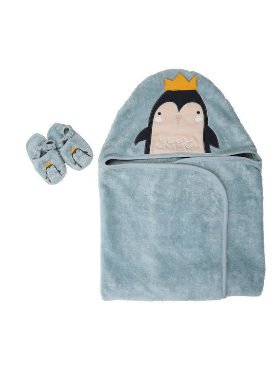 SteweHome SteweHome Baby-Badetuch mit Kapuzen Ecru 100x75cm