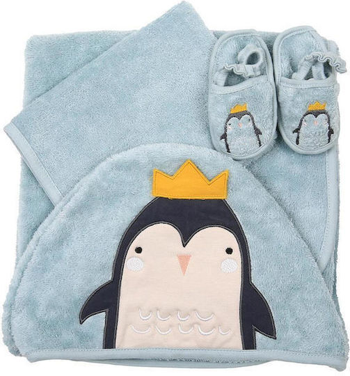 SteweHome SteweHome Baby-Badetuch mit Kapuzen Ecru 100x75cm