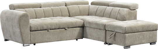 Nuvora Γωνιακός Καναπές Κρεβάτι 244x225x79εκ. Nuvora Γωνιακός Καναπές Κρεβάτι 244x225x79εκ.