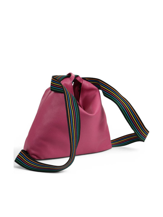 Leather Women's Backpack Fuchsia