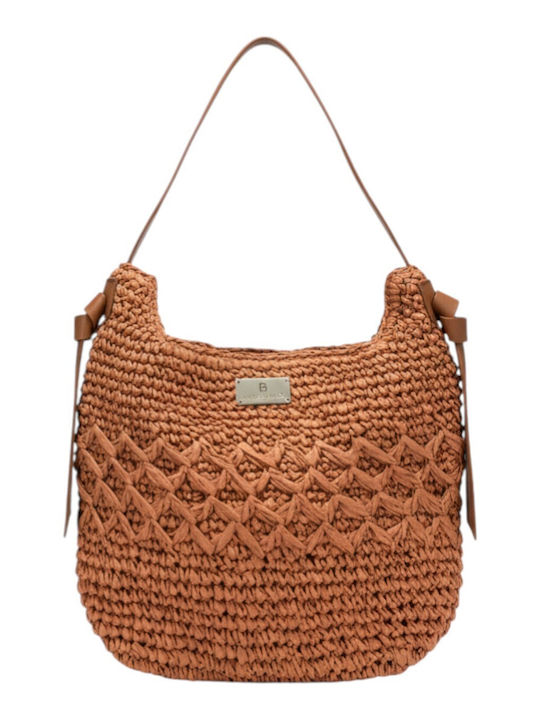 Rattan Damen Schultertasche Braun XY-2638-BRAUN
