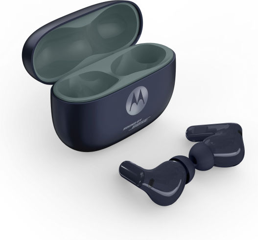 Motorola Moto Buds 2+ Bluetooth Handsfree Ακουστικά με Αντοχή στον Ιδρώτα και Θήκη Φόρτισης PANTONE Silhouette