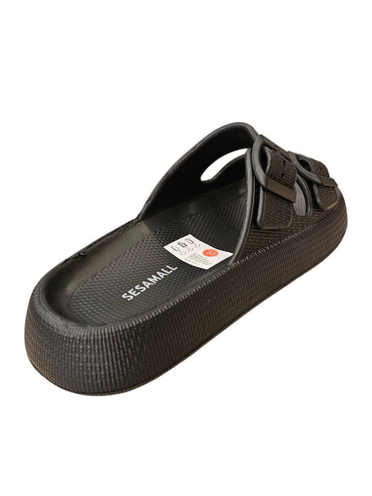 Sesamall Damen Zehentrenner in Schwarz