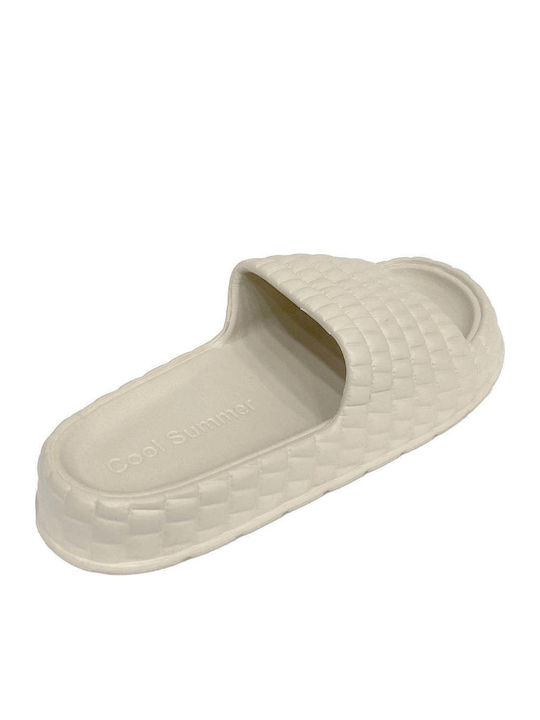Slides in Beige Colour