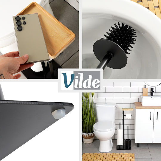 Vilde Set Accesorii Baie Metalic Negru