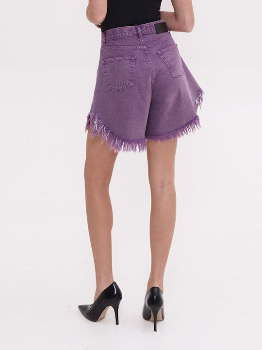Women's Purple Jean Bermuda