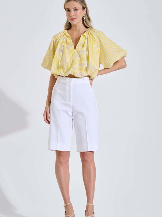 Women's Bermudas White 10-060841-0-White-S