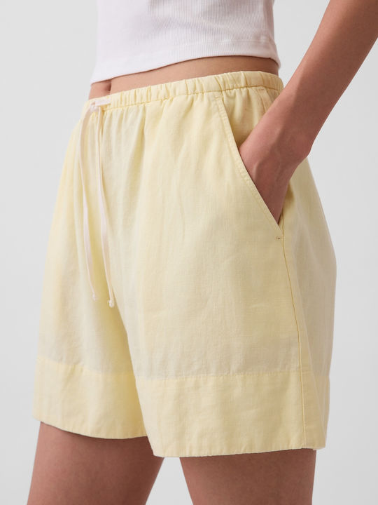 Women's Linen Shorts Maize Yellow