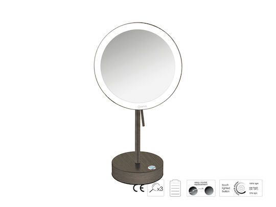 Sanco Sanco Schminkspiegel Tischgerät mit Licht 26cm MRLED-903-M26