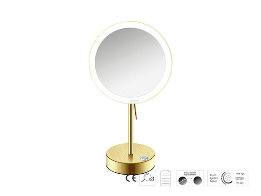 Sanco Sanco Schminkspiegel Tischgerät mit Licht 26cm MRLED-903-M26