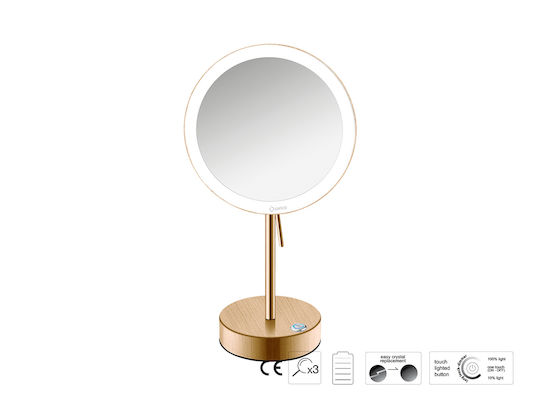 Sanco Sanco Schminkspiegel Tischgerät mit Licht 103cm Braune