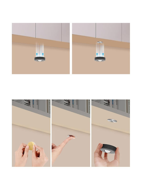 Διακοσμητικό Φωτιστικό LED RGB 6τμχ 6.5x6.5εκ.