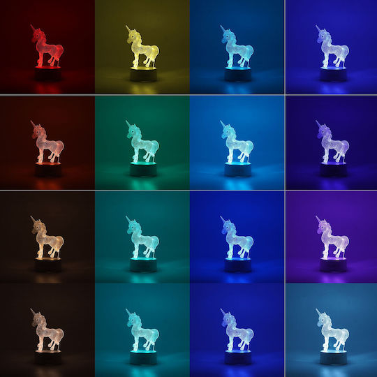 Alista Home Decorative LED Table Lamp Unicorn 3x3cm
