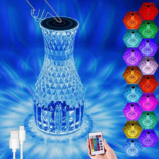 Alista Home Decorative Table Lamp LED RGB Vase 20x12cm
