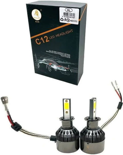 Ejc Λάμπα Αυτοκινήτου H3 6000κ C12 Led Headlight