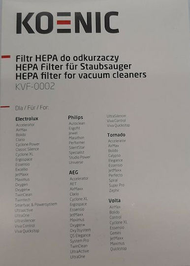 Koenic Hepa Filter Universal Vacuum Cleaner